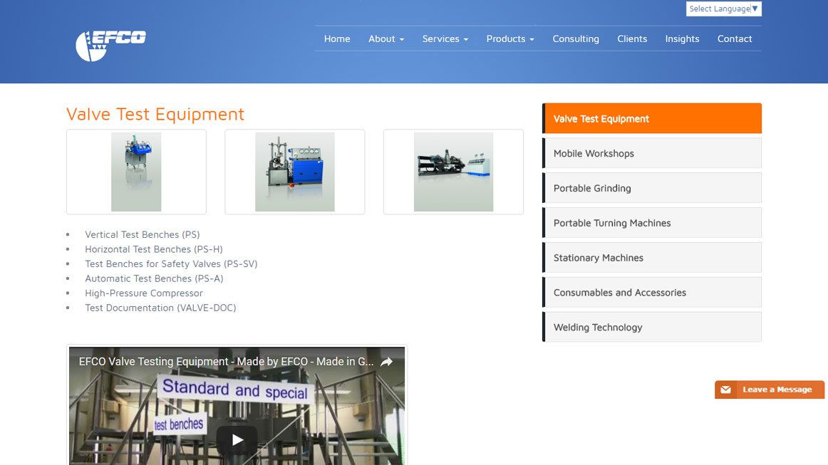 Slide 3:Project portfolio screen shot for Financials for Office 365 Kentico Web Design & Development project