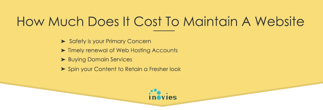  how much does it cost to maintain a website