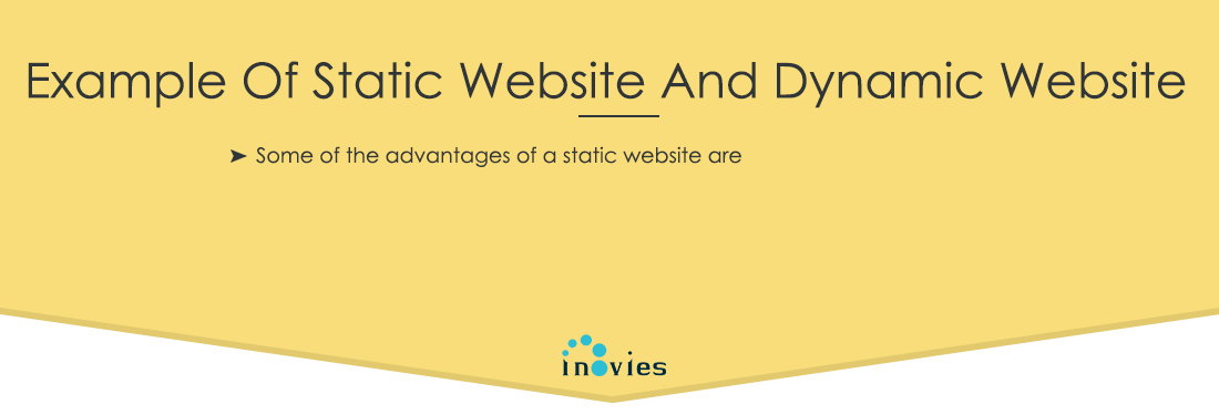 example of static website and dynamic website