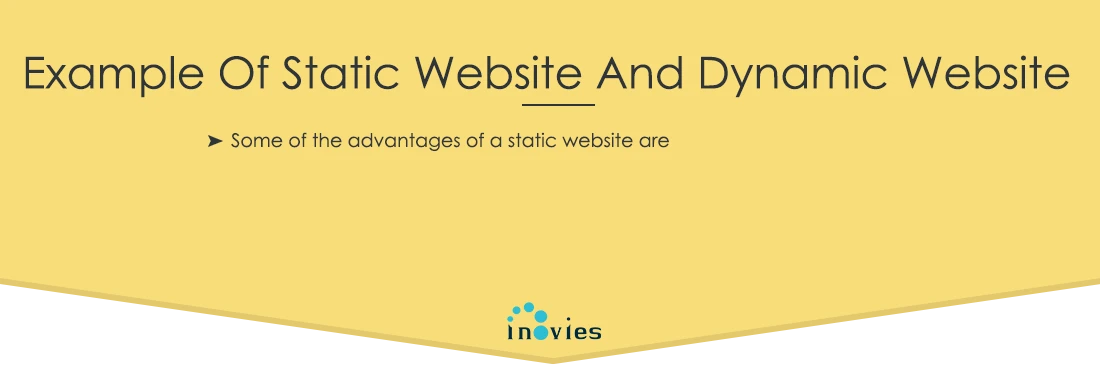 example of static website and dynamic website