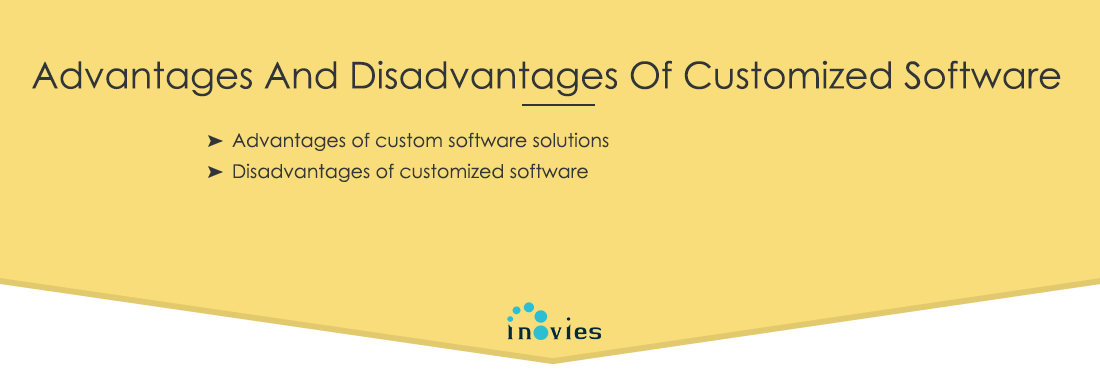 advantages and disadvantages of customized software