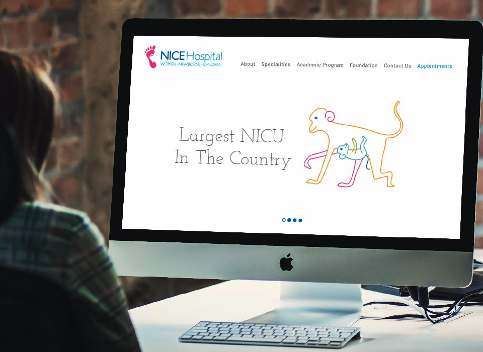 hospital website design and development