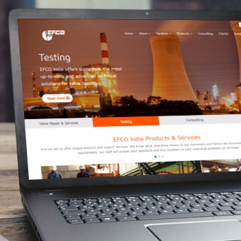 industrial manufacturing website design and development